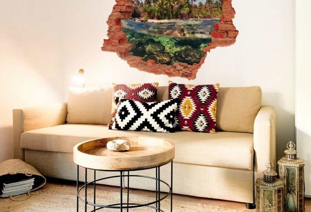 Salón de estilo minimalista.