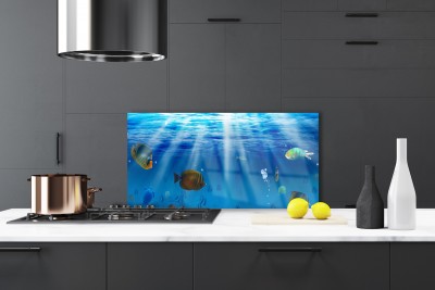Paneles de vidrio para la cocina - efecto WOW